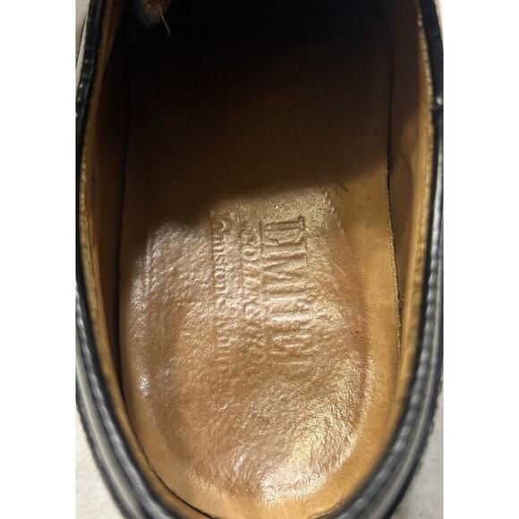 Johnston & Murphy Mens Shoes Size 8.5 D/B Black Vintage Wing Tip Oxford 24-93210 - Picture 7 of 8